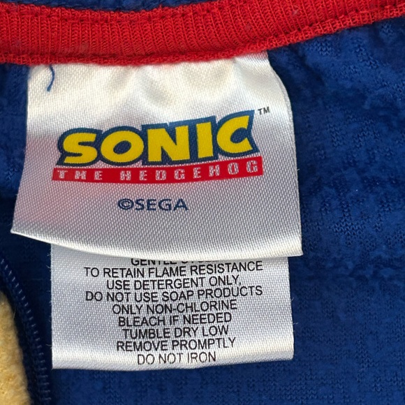 Sonic the Hedgehog Onesie, Size M (8) - Picture 3 of 4